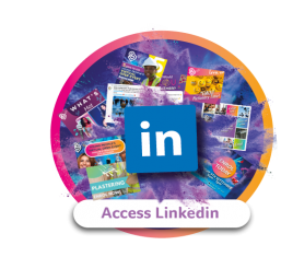 linked in buttons